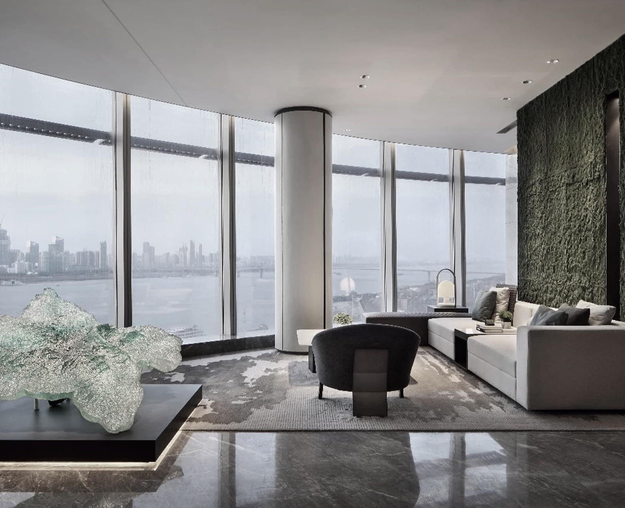 Greenland Center Wuhan carpet installation